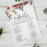 Rode Blush Floral Rozen spelen in je tas Flyer<br><div class="desc">Wat zit er in je paarse vrijgezellenfeest spel? Waterverf Rode en Blush Floral. Overeenkomende objecten om je collectie te voltooien zijn beschikbaar in onze Zazzle winkel!</div>