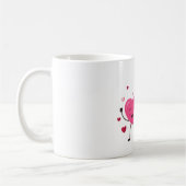 Rode & Blush Roze Harten Romantische Mok (Links)