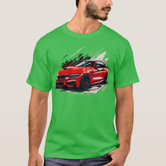 Rode BMW M4 T-shirt