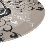 Rode bodemschoenen met DELICATE stijlvolle achterg Snijplank (Hoek)