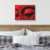 Rode Boeddha Ingepakte Canvas Afdruk (Insitu (Slaapkamer))