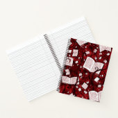 Rode boeken achtergrond (Binnen)