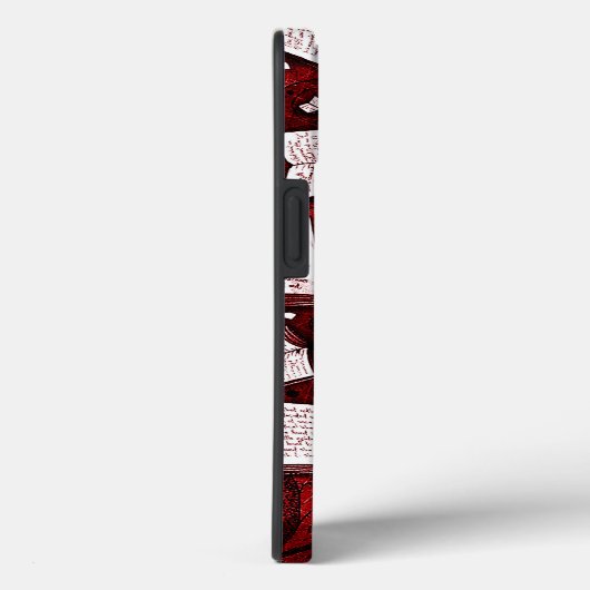 Rode boeken achtergrond Case-Mate iPhone case (Achterkant / Rechts)