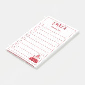 Rode Boeken en Kopje Leeslijst Post-Its Post-it® Notes (Schuin)