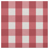 Rode boerderij Gingham Plaid geruit patroon Stof (Close Up)