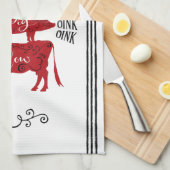 Rode  Boerderij Theedoek (Quarter Fold)