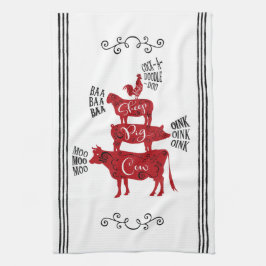 Rode  Boerderij Theedoek