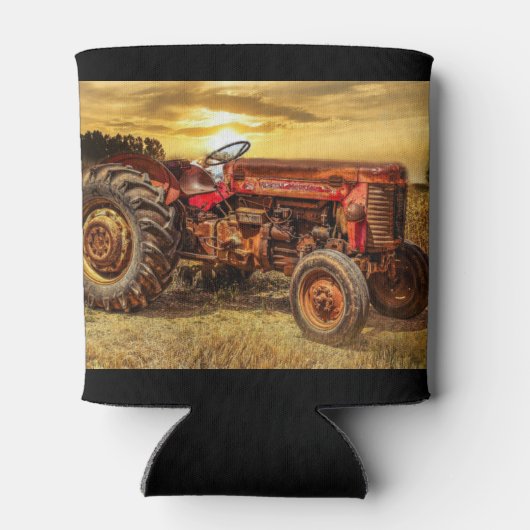  rode Boerderij tractor Blikjeskoeler (Achterkant)