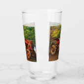  rode Boerderij tractor Glas (Links)