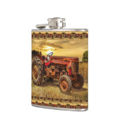 rode Boerderij tractor Heupfles (Links)