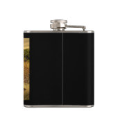  rode Boerderij tractor Heupfles (Achterkant)