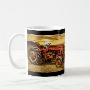 rode Boerderij tractor Koffiemok