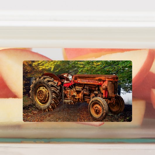  rode Boerderij tractor Labels (Aangebracht)