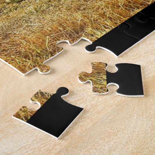  rode Boerderij tractor Legpuzzel (Zijkant)