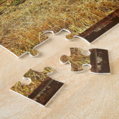  rode Boerderij tractor Legpuzzel (Zijkant)