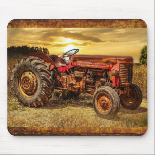 rode Boerderij tractor Muismat