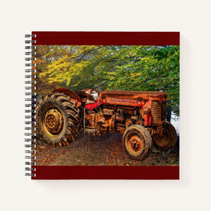 rode Boerderij tractor Notitieboek