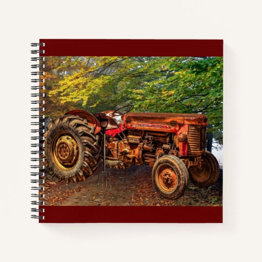 rode Boerderij tractor Notitieboek (Voorkant)
