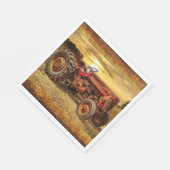 rode Boerderij tractor Servet (Hoek)