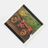 rode Boerderij tractor Servet (Hoek)