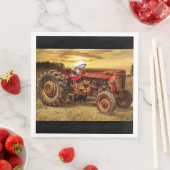  rode Boerderij tractor Servet (Insitu)