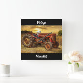  rode Boerderij tractor Vierkante Klok (Huis)