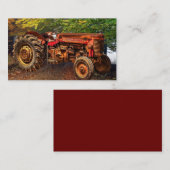  rode Boerderij tractor Visitekaartje (Voorkant / Achterkant)