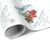  Rode Boerderij Vrachtwagen Kerstfeestdag Cadeaupapier (Rol Hoek)