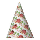 Rode Boerderijdieren Verjaardagsfeest Feesthoedjes (Rechts)