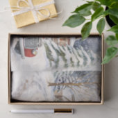  rode Boerderijen truck ingericht voor Kerstmis Tissuepapier (Geschenk)