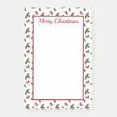 Rode bogen en kerstheilige Planten Post-it® Notes (Voorkant)