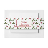 Rode bogen en kerstheilige Planten Uitnodigingen Wikkel (Voorkant Voorbeeld)