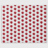 Rode bogen op papier met witte houtkap (Vlak)