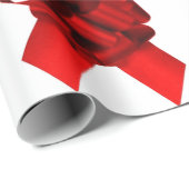 Rode Bogen op wit inpakpapier (Rol Hoek)