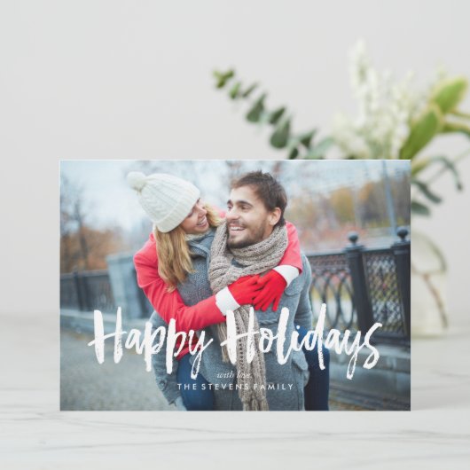 Rode bogen Prettige feestdagen fotokaarten Feestdagenkaart (Staand voorkant)