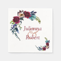 Rode boho florale luiers