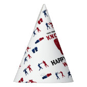 Rode Bokshandschoenen Kids Verjaardagsfeest Knocko Feesthoedjes (Links)