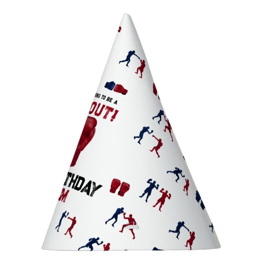 Rode Bokshandschoenen Kids Verjaardagsfeest Knocko Feesthoedjes (Rechts)