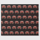 Rode bokshandschoenen voor de 250e viering van de  cadeaupapier (Vlak)