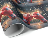 Rode Bokshandschoenen voor de 250ste verjaardag va Cadeaupapier (Rol Hoek)