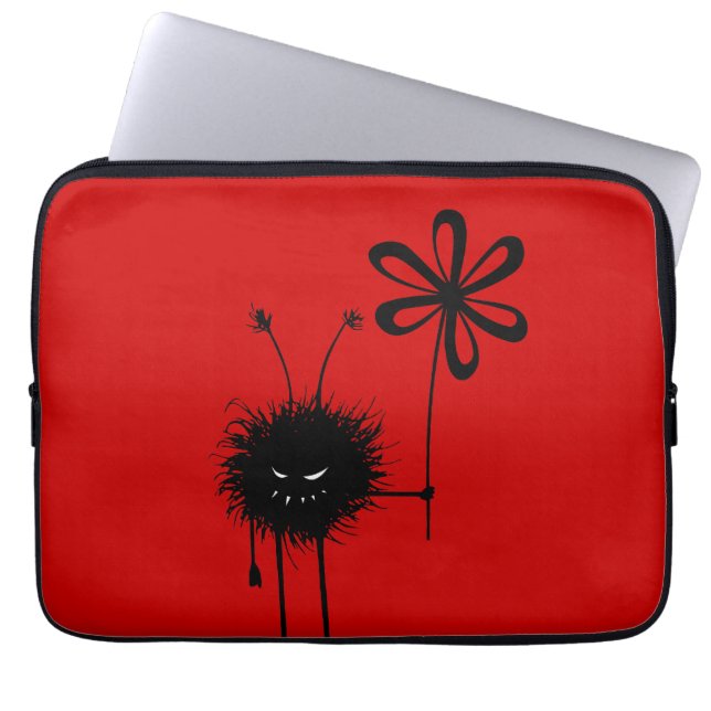 Rode bokstang laptop sleeve (Voorkant)