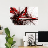 rode bomen 1 grote digitale foto poster (Thuiskantoor)