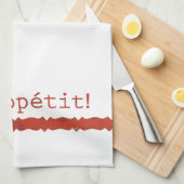 Rode Bon Appétit Theedoek Keukenhanddoek (Quarter Fold)