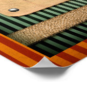 Rode bonen en rijst New Orleans Cajun Poster (Hoek)