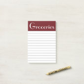 Rode Boodschappenlijst Post It Notities Post-it® Notes (Op bureau)