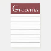 Rode Boodschappenlijst Post It Notities Post-it® Notes (Voorkant)