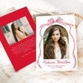  rode boog boog boog foto Afstuderen Aankondiging