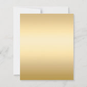 Rode boog gouden kerstballen Uitnodiging kerstfees (Achterkant)