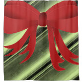 rode boog groen zwart douchegordijn (Voorkant)