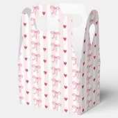 Rode Boog Hartjes Valentijns Baby Shower Bedankdoosjes (Geopend)